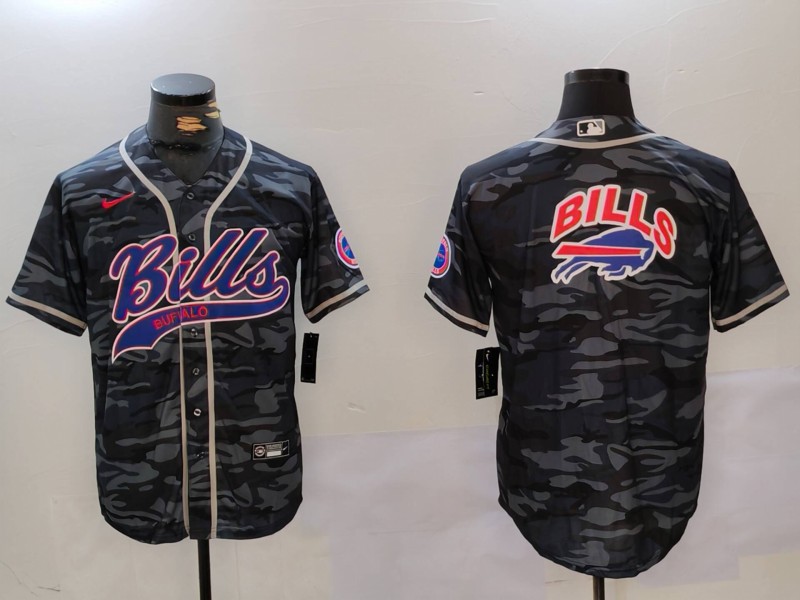 Men Buffalo Bills Blank Camo Joint Name 2024 Nike Limited NFL Jersey style 9102
